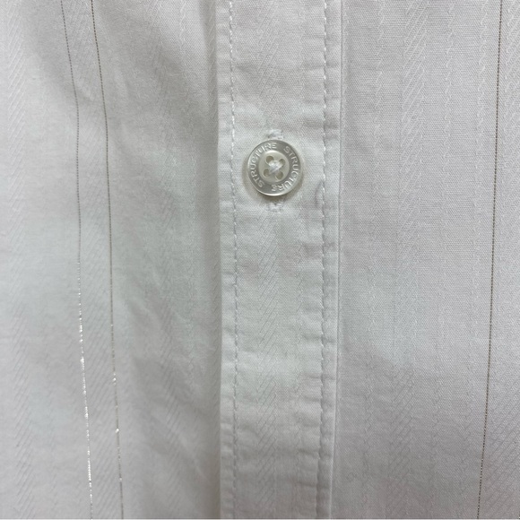Structure Modern Fit White Dress Shirt - Picture 3 of 4